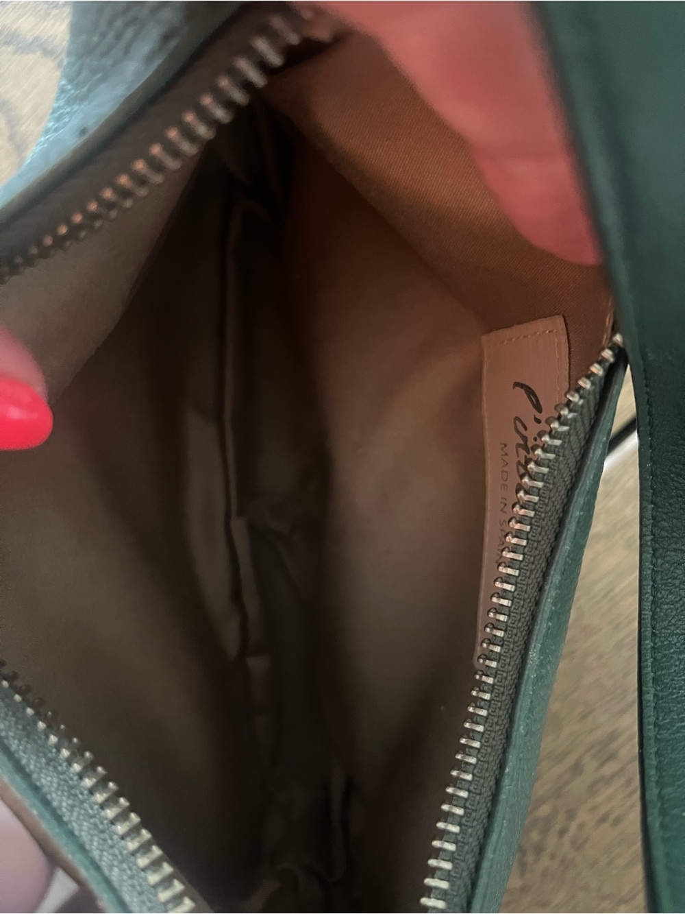 L’intervalle Green Leather Shoulder Bag - Picture 9 of 9